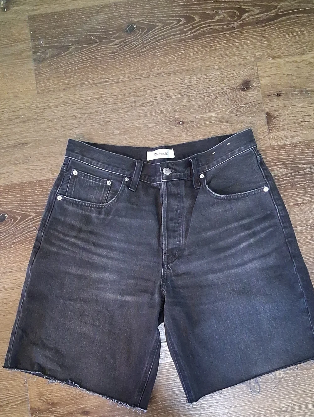 Madewell The Essex Long Baggy Denim Shorts Size 28 NWT